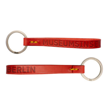 Leather Keyholder Museuminsel - Red