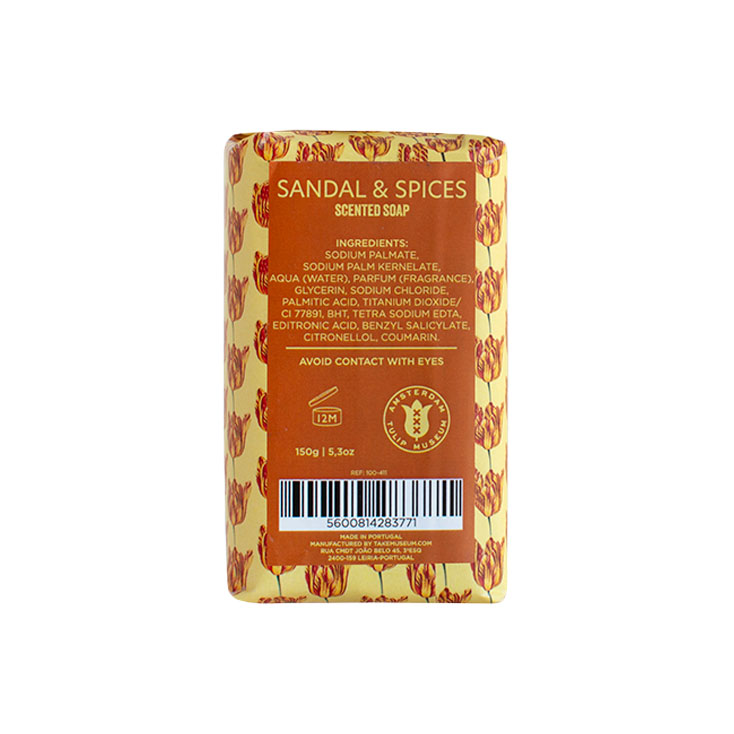 Soap 150g Tulip Pattern – Sandal & Spices - Image 2