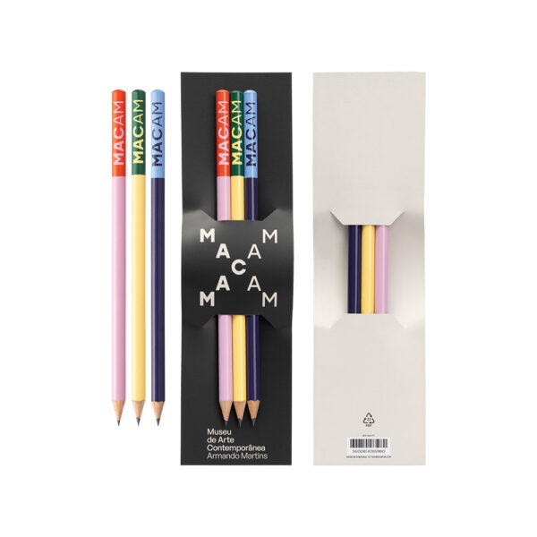 Pencil MACAM Pink-Yellow-Purple