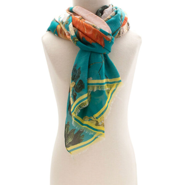 Alternative view of Scarf KHM Bruegel Flowers