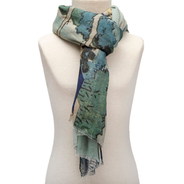 Alternative view of GULBENKIAN Scarf - Estampa Japonesa